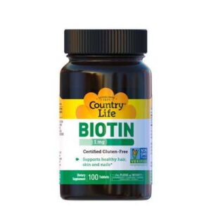 "Country Life B Vitamins Biotin 1 mg tablets"