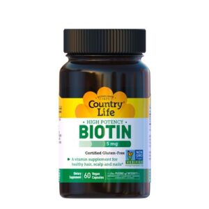 image Вітаміни групи В (Biotin) 5 мг 60 капсул ТМ Кантрі Лайф / Country Life