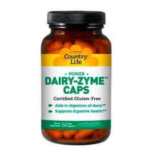 image Травні ензими Dairy-Zyme 50 капсул ТМ Кантрі Лайф / Country Life