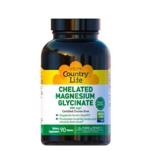 "Magnesium Glycinate 400 mg tablets, 90 count"