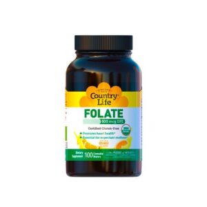 "Folic Acid 800 mcg Country Life tablets"