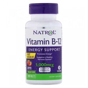 "Vitamin B-12 5000mcg F/D Straw, Natrol"