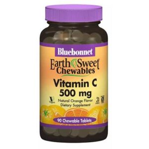 image Вітамін С 500 мг EarthSweet зі смаком апельсину 90 жувальних таблеток