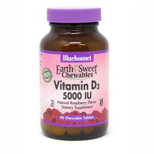 image Вітамін D3 5000IU EarthSweet ® зі смаком малини жувальні таблетки №90
