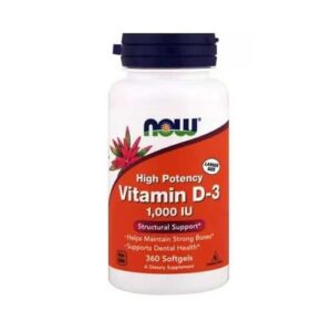 image Вітамін D3 (Vitamin D3) 1000IU ТМ Нау Фудс / Now Foods 360 желатинових капсул