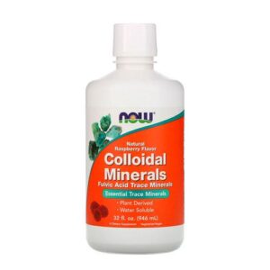 image Колоїдні Мінерали Colloidal Minerals Now Foods з натуральним смаком малини 946 мл