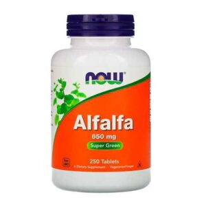 image Люцерна Alfalfa Now Foods 650 мг 250 таблеток