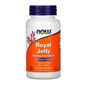 image Маточне Молочко 1500 мг Royal Jelly Now Foods 60 гелевих капсул