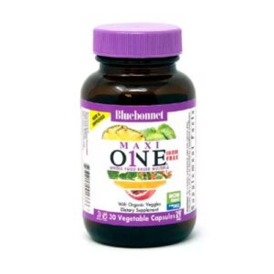 image Мультивітаміни без заліза MAXI ONE Iron Free Bluebonnet Nutrition 30 вегетаріанських капсул