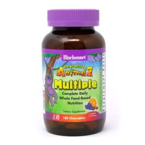 image Мультивітаміни для дітей Смак Фруктів Rainforest Animalz Bluebonnet Nutrition 90 жувальних таблеток