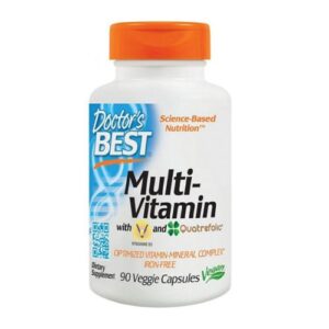 image Мультивітаміни без Заліза (Multi-Vitamin Iron-free Quatrefolic) Doctor's Best 90 гелевих капсул