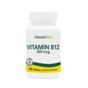 image Вітамін B-12 (Метилкобаламін) Vitamin B-12 500 мкг Nature's Plus 90 таблеток