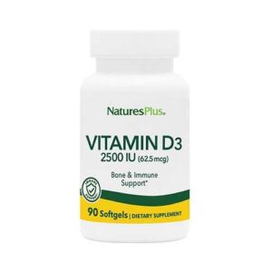 image Вітамін Д3 (Vitamin D3) 2500 МО Nature's Plus 90 гелевих капсул