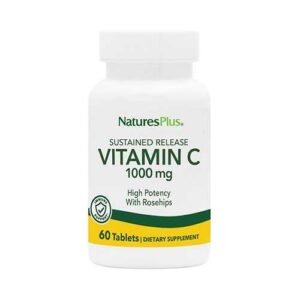 image Вітамін С (Vitamin C) 1000 мг Повільного Вивільнення Natures Plus 60 таблеток