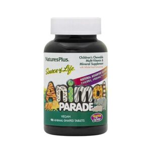 image Дитячі Мультивітаміни Асорті Animal Parade (Children's Multi-Vitamin) Natures Plus 90 жувальних цукерок
