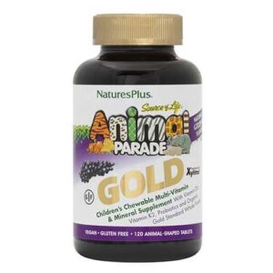 image Дитячі Мультивітаміни Animal Parade Gold Смак Винограду Natures Plus 120 жувальних цукерок