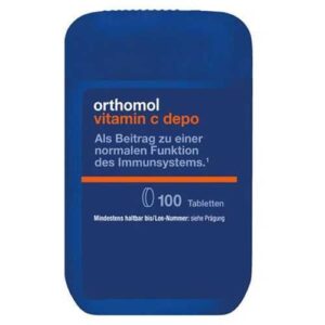 "Orthomol Vitamin C depo tablets for immunity."