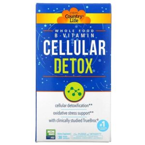 image Вітамін B клітинна детоксикація Country Life (Whole Food B-Vitamin Cellular Detox) 30 капсул