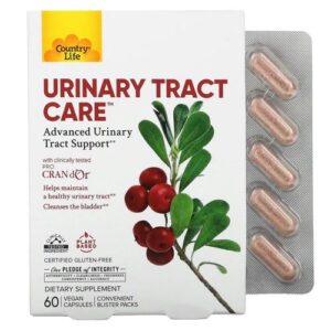 image Підтримка сечовивідних шляхів (Urinary tract CARE) 60 веганських капсул ТМ Кантрі Лайф / Country Life
