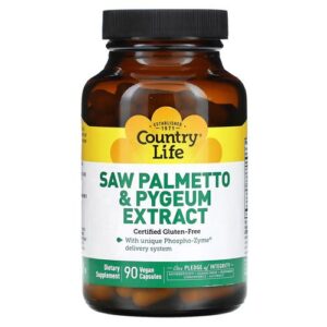 image Комплекс для здоров'я чоловіків Saw Palmetto Pygeum Extract (Екстракт сереноа і кори африканської сливи) Country Life №90