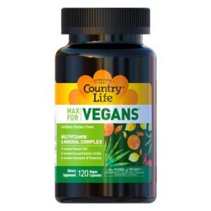 "Max for vegan multivitamins capsules 120"