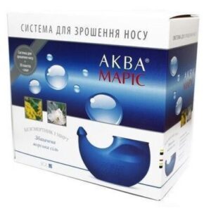 "Akva Maris nasal wash system with sea salt"