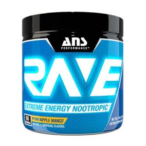 image Передтренувальний комплекс ANS Performance Rave Extreme Energy Nootropic US ананас-манго 210 г