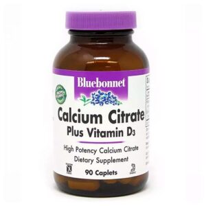 image Кальцій цитрат+Вітамін D3 Bluebonnet Nutrition 90 капсул