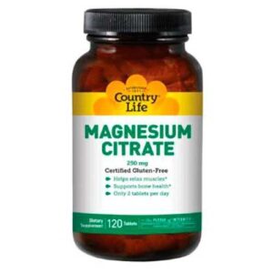 "Magnesium citrate 250 mg 120 tablets."