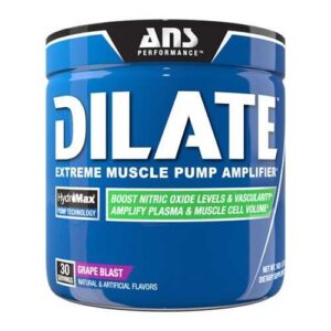 image Передтренувальний комплекс ANS Performance Dilate Grape Blast виноградний вибух 195 г