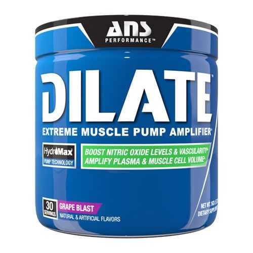 dilate-grape-500x500 image Передтренувальний комплекс ANS Performance Dilate Grape Blast виноградний вибух 195 г