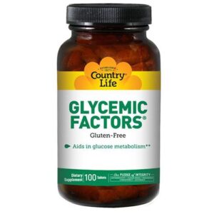 image Glycemic Factors для стабілізації глікемічного індексу 100 таблеток ТМ Кантрі Лайф / Country Life