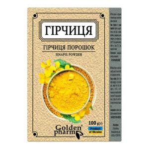 Гірчиця порошок 100 г у пакуванні.