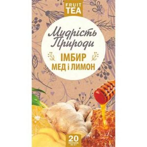 "Polissky tea bags with ginger, honey, and lemon"