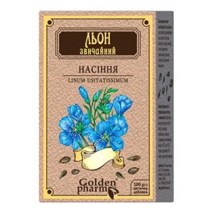"Льон звичайний насіння 100г у пакуванні"