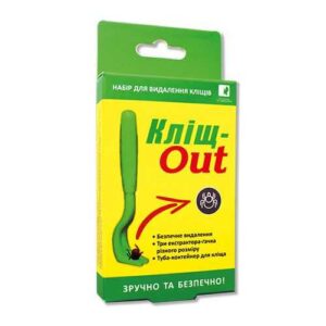 "Кліщ-out tick removal kit package"
