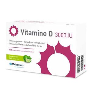 "Vitamin D 3000 IU Metagenics bottle image."
