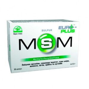 "MSM капсули №30 dietary supplement capsules"