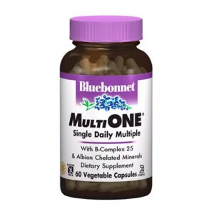 image Мультивітаміни з залізом MultiONE Bluebonnet Nutrition 60 гелевих капсул