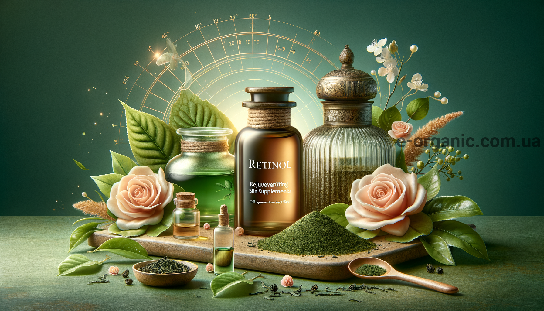 Illustration for section: Ретинол та його вплив: Ретинол, похідна вітаміну A, акти - омолоджуючі добавки