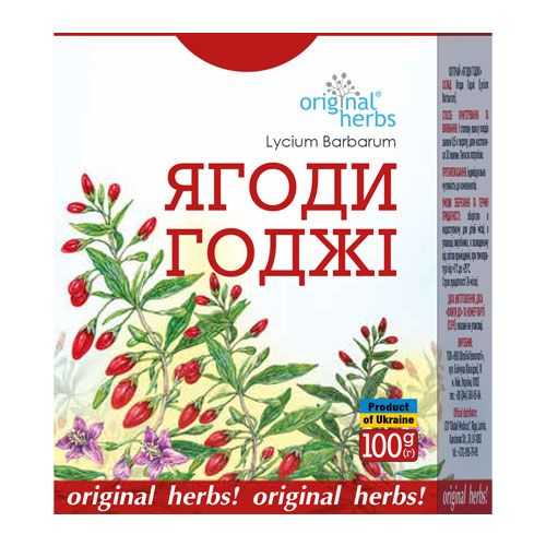 original-herbs-godji-gojiberries-100g-box-4820183472830-ua-500x500 "Ягоди Годжі Original Herbs 100 г packaging"
