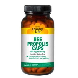 "Bee Propolis 500 mg Country Life capsules"