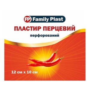 image Пластир медичний перцевий перфорований FP Family Plast 12х10см