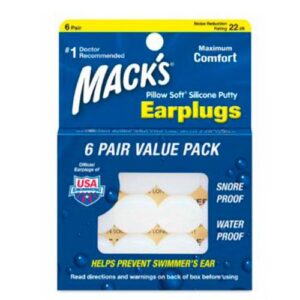"Pair of Pillow Soft silicone ear inserts."