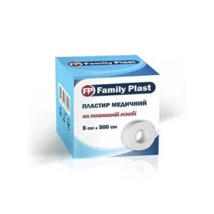 image Пластир медичний FP Family Plast на тканинній основі 5 см х 500 см