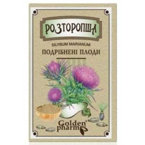 Розторопша 100 г (плоди подрібнені) в упаковці.