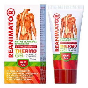 Reanimator warming thermo-gel 50 ml packaging.