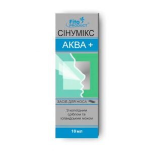 image Спрей для носа Сінумікс аква плюс з колоїдним сріблом та ісландським мохом