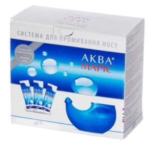 "Аква Маріс nasal rinsing system with sea salt"