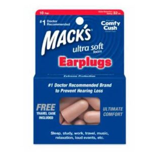 Ultra Safe Sound soft ear plugs pair.